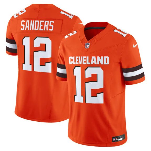 Men's Orange Cleveland Browns Customized F.U.S.E. Vapor Limited Stitched Football Jersey